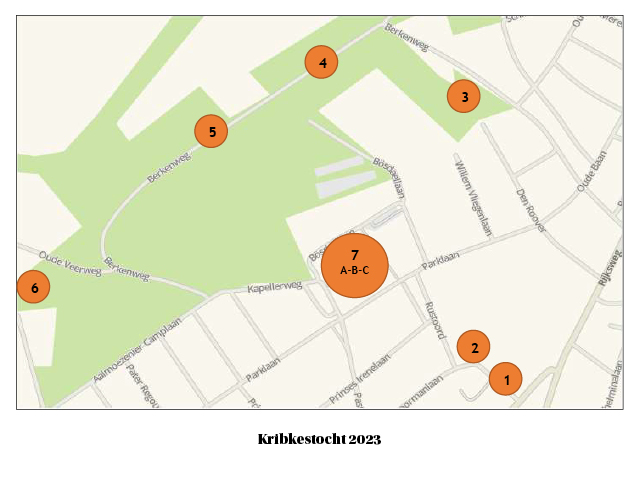 Kribkestocht 2023 Looproute